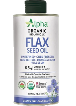 Alpha Health Products - Organic Flax Seed Oil - 500ml