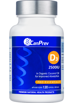 CanPrev - D3 2,500iu (MCT Base) - 120 Softgels