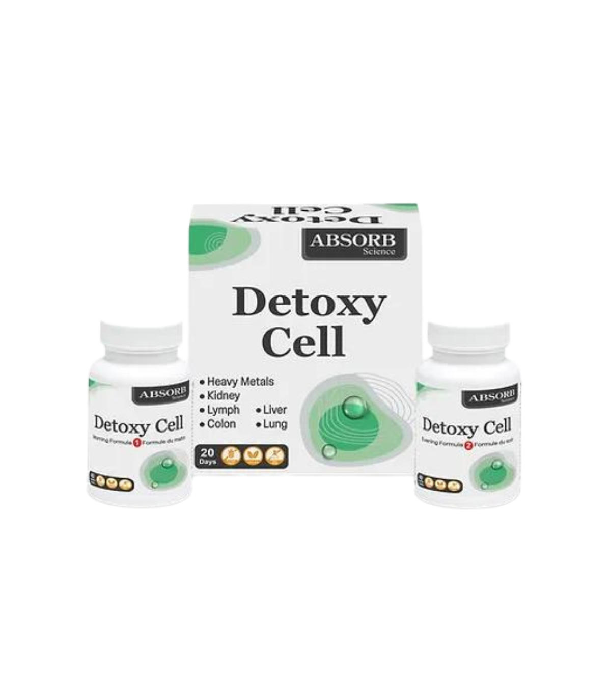 Absorb Science - Detoxy Cell Kit - 2X 40 Capsules