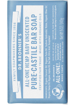 Dr. Bronner's - Pure-Castile Magic Bar Soap (Unscented) - 140g