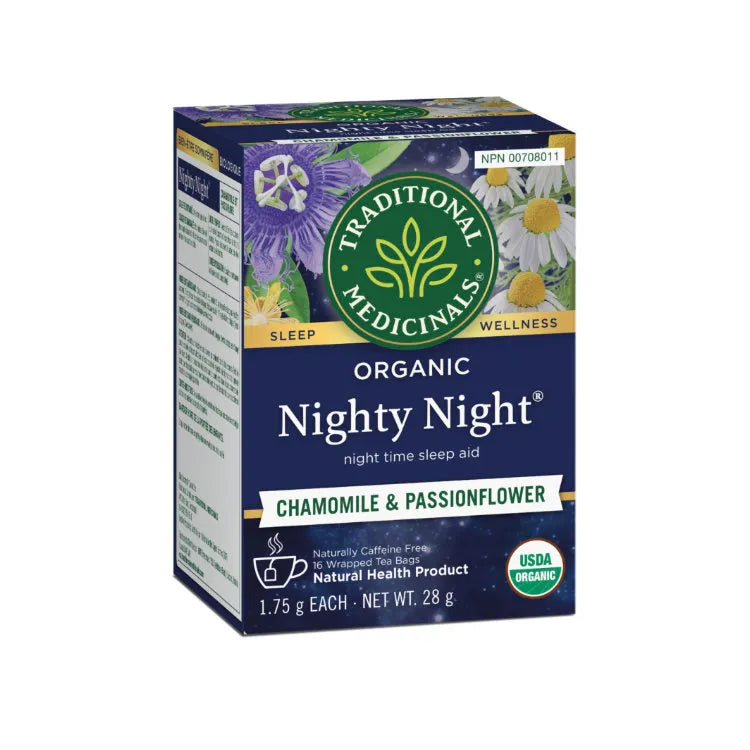 Traditional Medicinals - Organic Nighty Night Tea (Chamomile & Passionfruit) - 16 Tea Bags