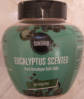 Sundhed - Eucalyptus Scented Pure Himalayan Bath Salts - 850g