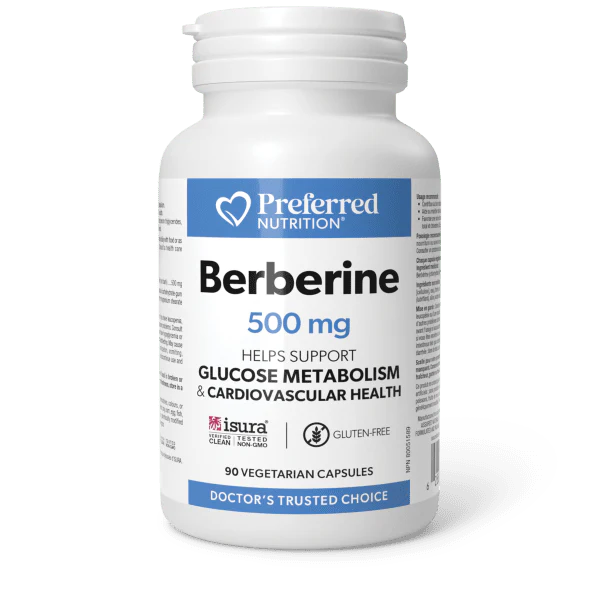 Preferred Nutrition® - Berberine 500mg Vegetarian Capsules - 90 Capsules