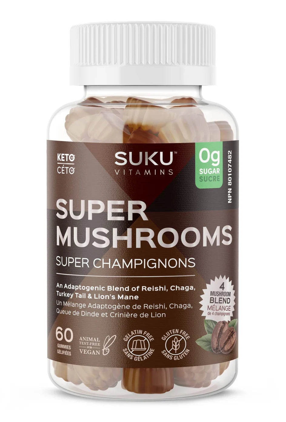 SUKU Vitamins - Super Mushroom - 60 Gummies