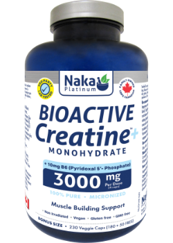 Naka - Bioactive Creatine Monohydrate With B6 - 230 Capsules