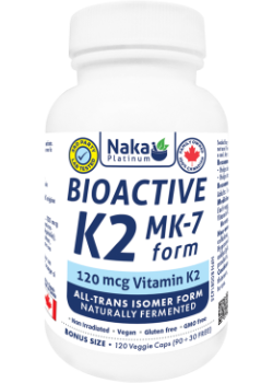 Naka - Bioactive K2 (Mk-7 Form) 120mcg - 120 Capsules