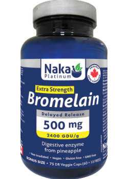 Naka - Extra Strength Bromelain 500mg - 75 Capsules