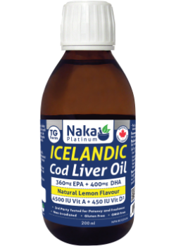 Naka Icelandic Cod Liver Oil (Lemon) - 200ml