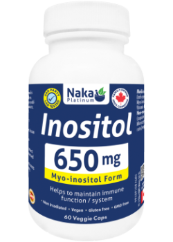 Naka - Inositol 650mg (Myo-Inositol Form) - 60 Capsules