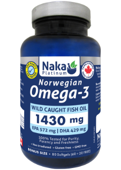 Naka - Omega-3 (Norwegian) 1430mg - 80 Softgels