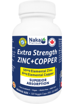 Naka - Zinc+ Copper (Extra Strength) - 120 V-Caps