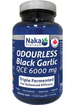 Naka - Odourless Black Garlic 6000mg - 75 Dr Caps