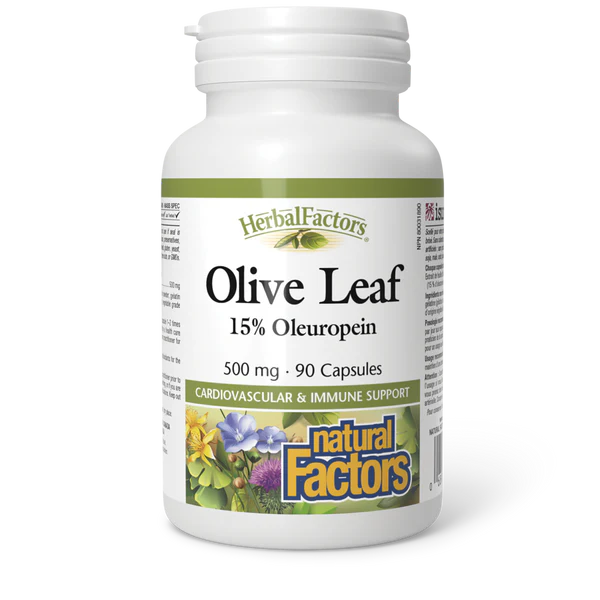 Herbal Factors - Olive Leaf 500mg Capsules - 90 Capsules