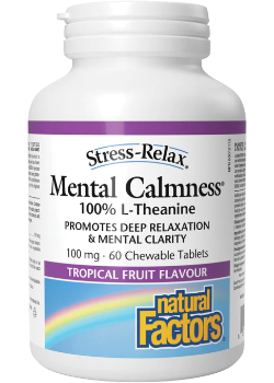 Natural Factors - Stress-Relax Mental Calmness - 60 Chewable Tablets