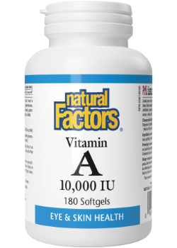 Natural Factors - Vitamin A 10,000iu - 180 Softgels
