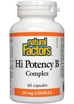 Natural Factors - Hi Potency B-Complex 50mg - 60 Capsules