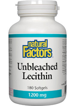 Natural Factors - Unbleached Lecithin 1200mg - 180 Softgels