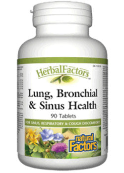 Natural Factors - Herbal Factors - Lung Bronchial & Sinus - 90 Tablets