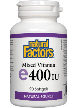 Natural Factors - Vitamin E 400iu Mixed Tocopherols - 90 Softgels
