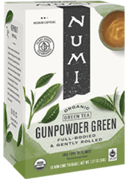 Numi Tea - Organic Gunpowder Green - 18 Tea Bags
