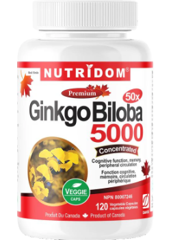 Nutridom - Ginkgo Biloba 5,000 - 120 Capsules