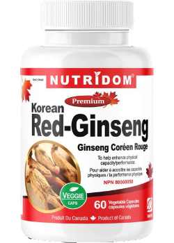 Nutridom - Korean Red (Panax) Ginseng - 60 Capsules