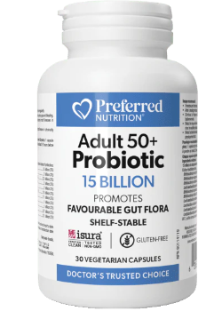 Preferred Nutrition - Adult 50+ Probiotic 15 Billion - 30 Capsules