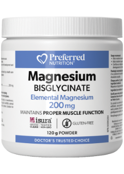 Preferred Nutrition - Magnesium Bisglycinate 200mg - 120g