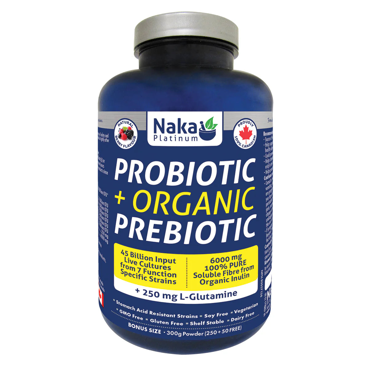 Naka - Probiotic + Organic Prebiotic (Natural Berry Flavour) - 300g