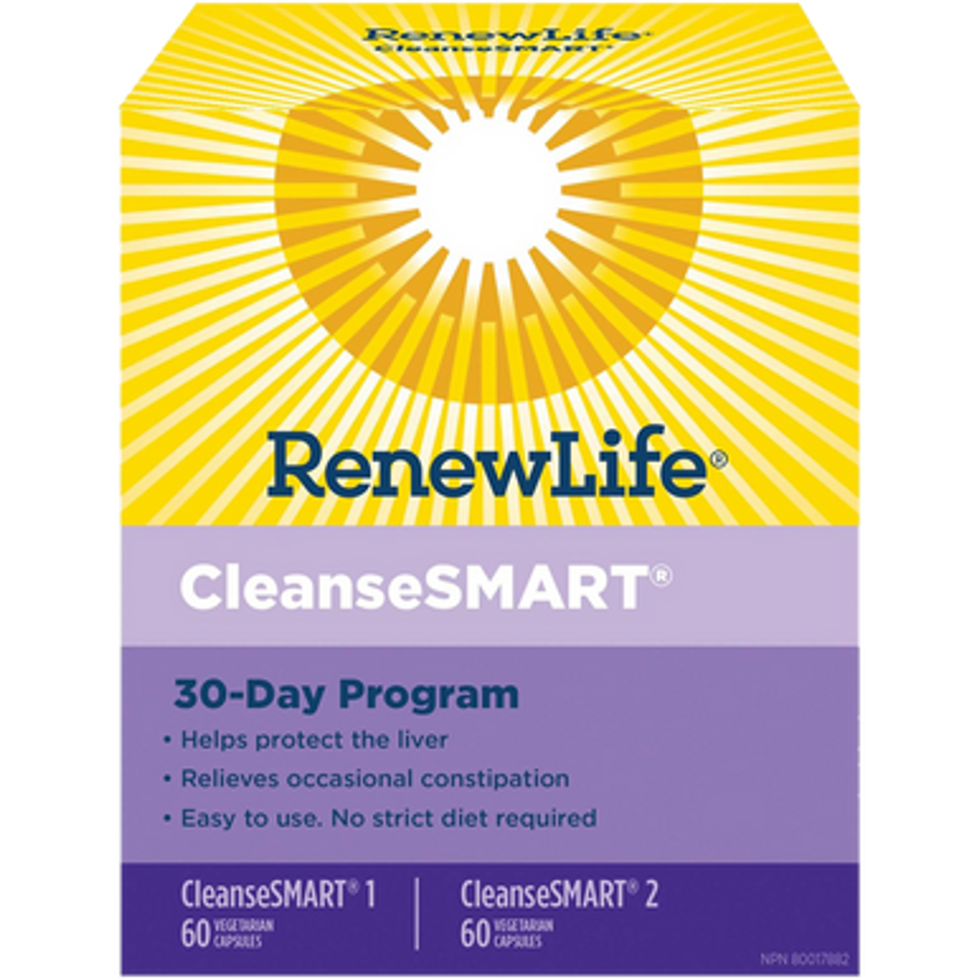 Renew Life - CleanseSMART 30 Day Program - 2X 60 Capsules