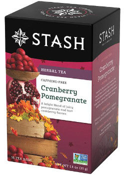Stash Tea - Cranberry Pomegranate (Herbal Tea Caffeine Free) - 18 Tea Bags