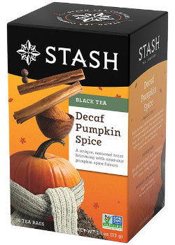 Stash Tea - Decaf Pumpkin Spice (Black Tea) - 18 Tea Bags