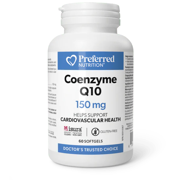 Preferred Nutrition - Coenzyme Q10 150 mg Softgels - 60 Softgels