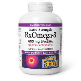 Natural Factors - RxOmega3 600mg - 120 Softgels