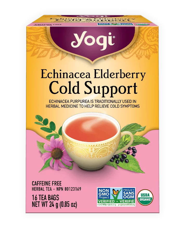 Yogi - Echinacea Elderberry Cold Support - 16 Pack